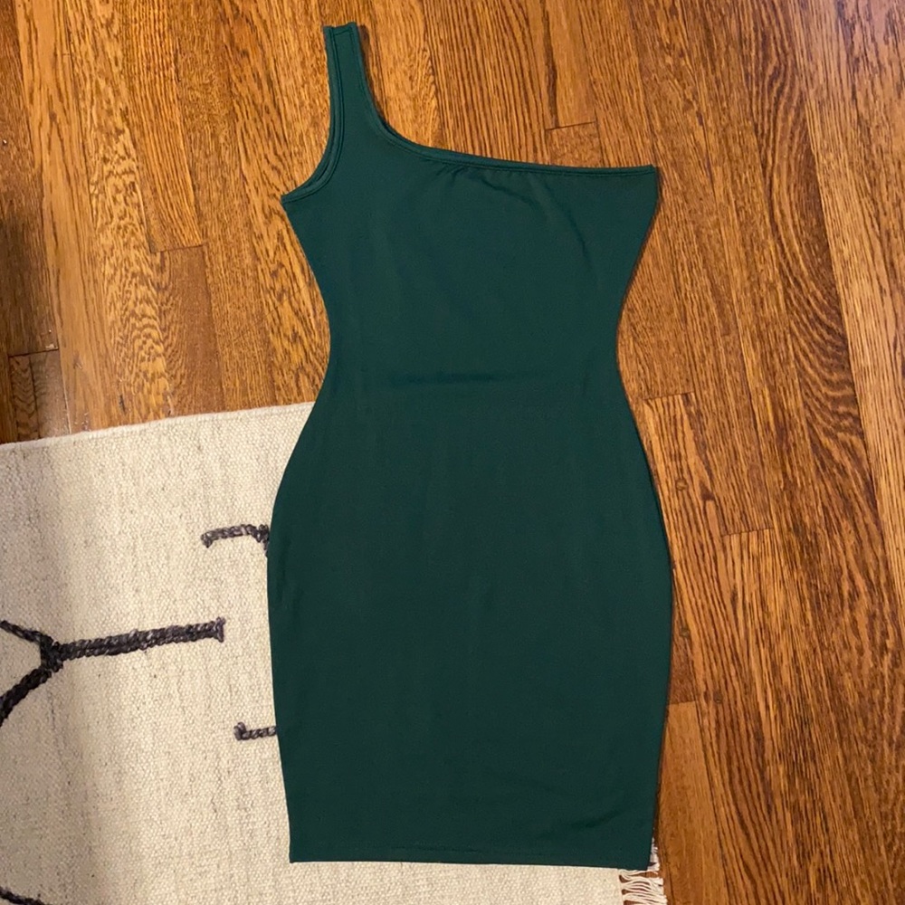 One Shoulder Bodycon Mini Dress - Picture 3 of 4